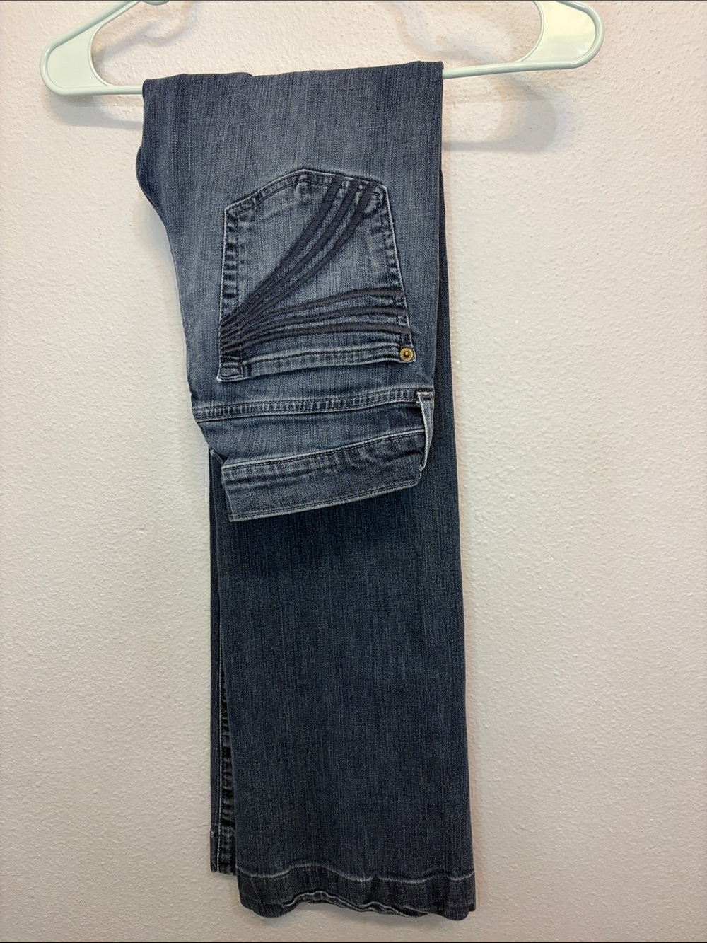 7 For All Mankind Dojo Jeans Size 27 | Bootcut Flare Light Wash Designer Denim
